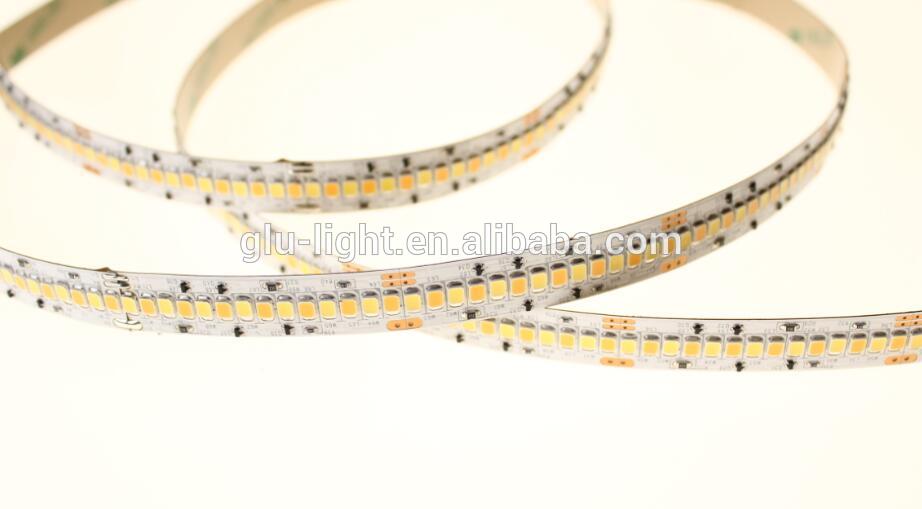 Ispettru sħiħ R1-R15 'il fuq minn 90 kulur doppju Ra95 ta' densità għolja 24V kurrenti kostanti 2835 Strixxa ċċattjata CCT