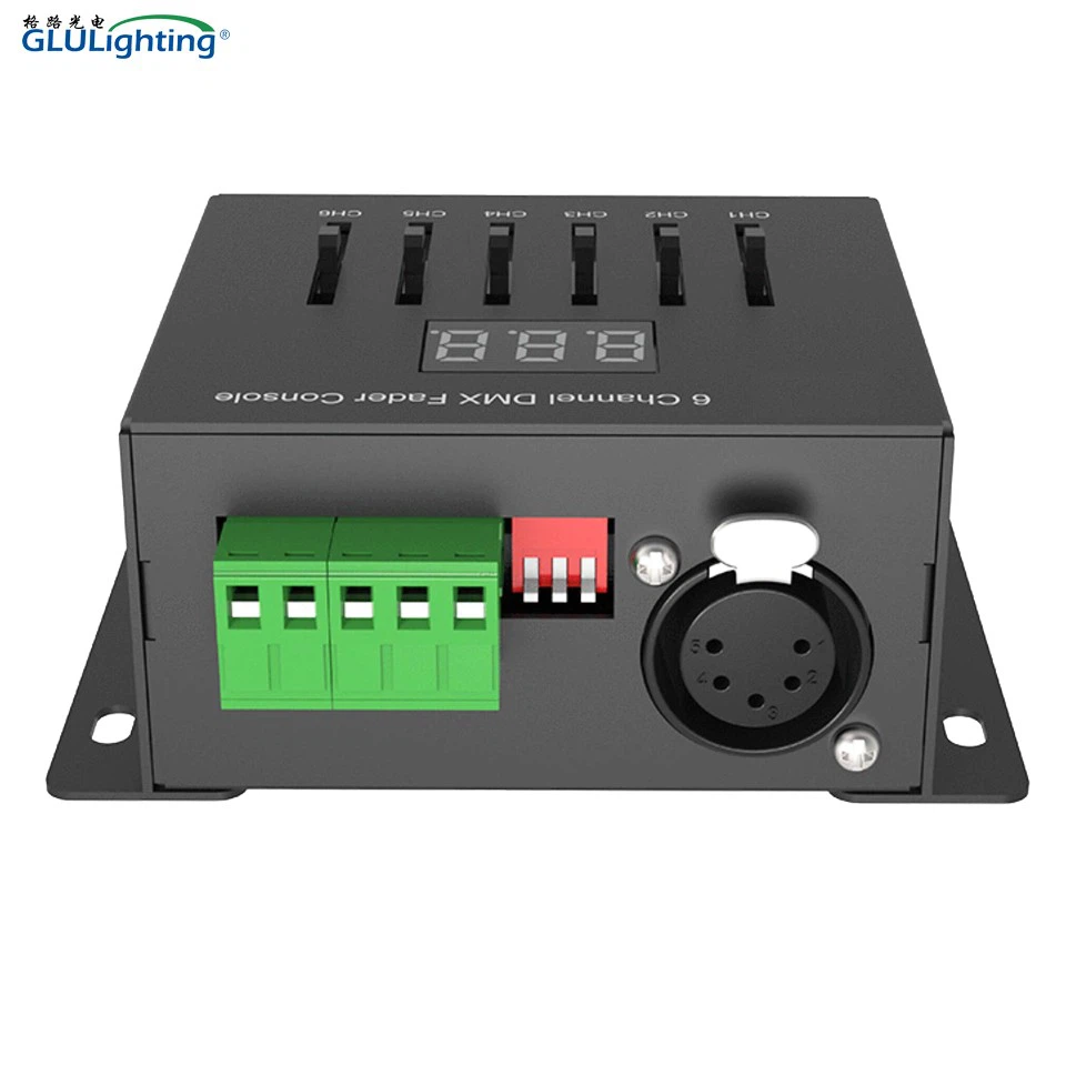 6 Channel DMX Sliding Fader Console