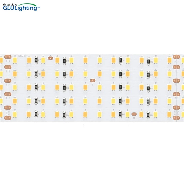 Għoli CRI 2835 Strixxa LED Ibrida 600leds 24V Quintuple-ringieli Bi Standard UL