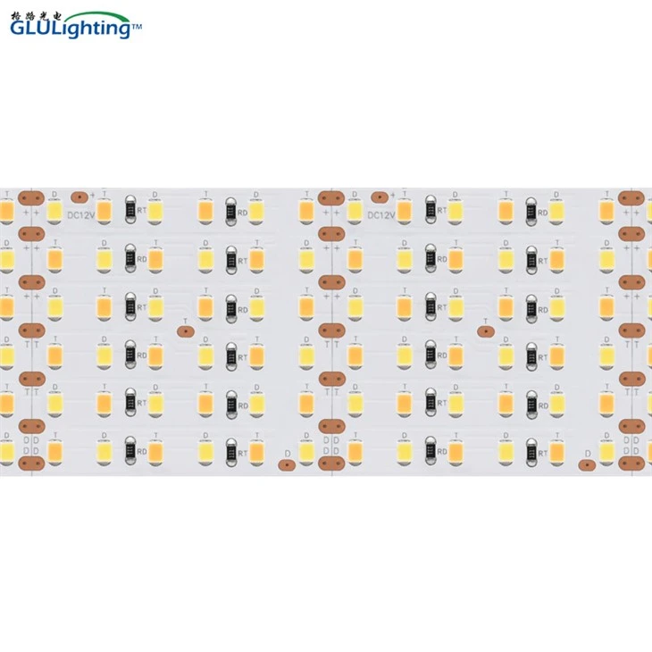 Għoli CRI 2835 Strixxa LED Ibrida 720leds 12V Sextuple-ringieli Bi Standard UL