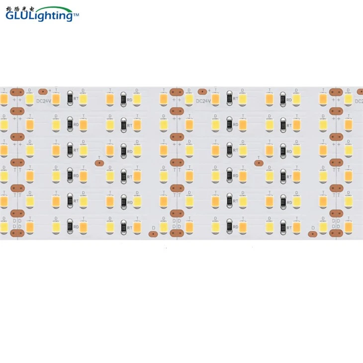 Għoli CRI 2835 Strixxa LED Ibrida 720leds 24V Sextuple-ringieli Bi Standard UL