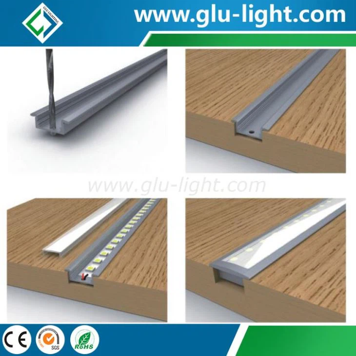 high quality LED Recessed Lighting LED Strip Aluminium Profile
