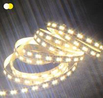 High CRI Ra90 5630 bi color led strip, W/WW cct tunable 2 chips in 1 5630 led tape 