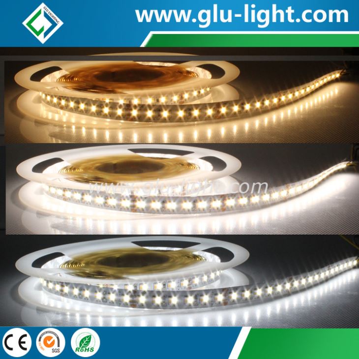 China Supplier High CRI Ra95 3014 Bi-color Flex led strip with 240 leds/m