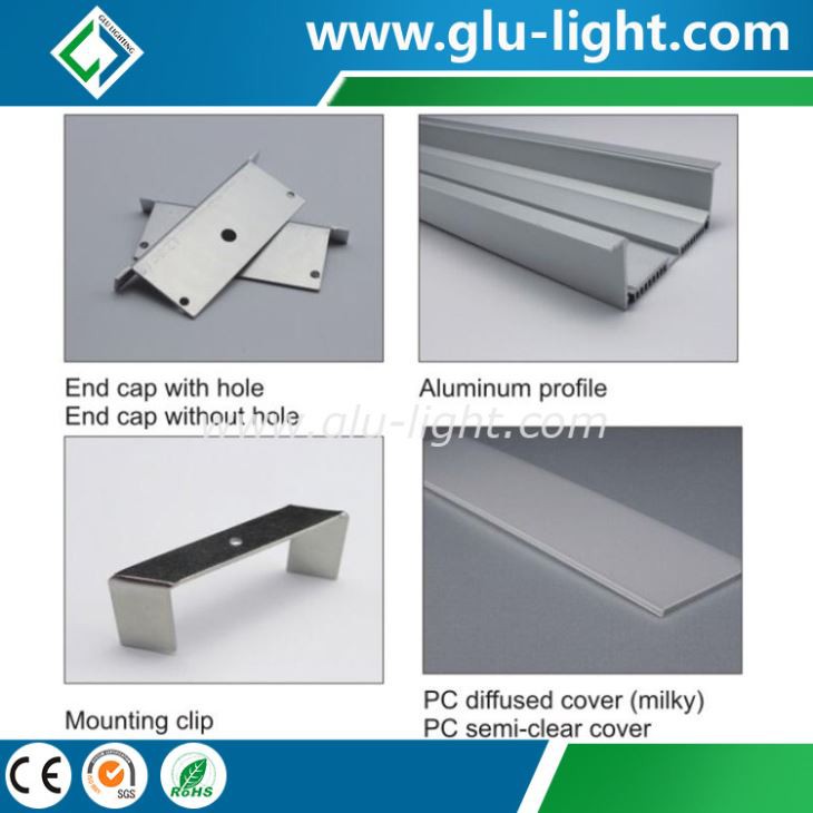 LED Light Bar Aluminium Extrusion Profile for Wall or Ceiling Light Decoration